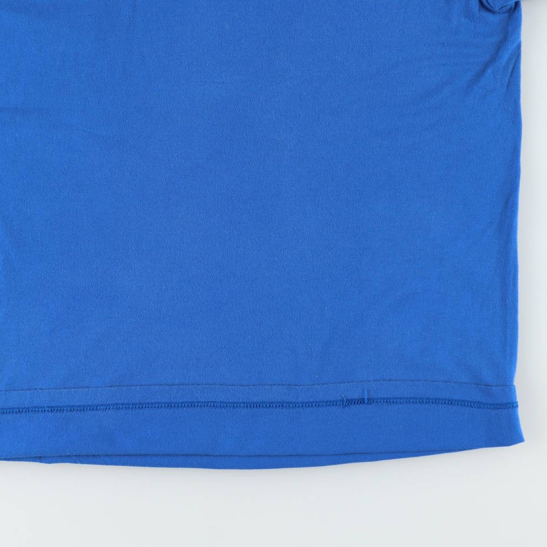 90'S ROEBUCKS Plain Pocket T-Shirt, Made in USA, Men's XL equivalent, Vintage polyester blue type Vintage Second Hand