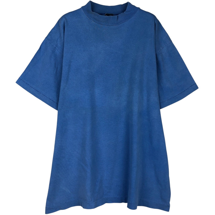 ~90'S BVD Plain T-Shirt, Made in USA, Men's Size L (Equivalent), Vintage cotton blue type Vintage Second Hand