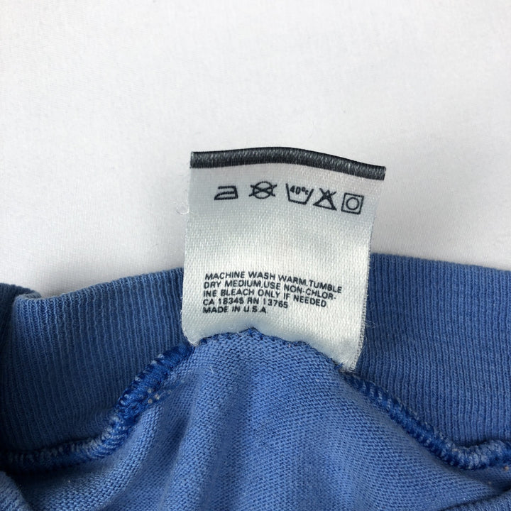 ~90'S BVD Plain T-Shirt, Made in USA, Men's Size L (Equivalent), Vintage cotton blue type Vintage Second Hand