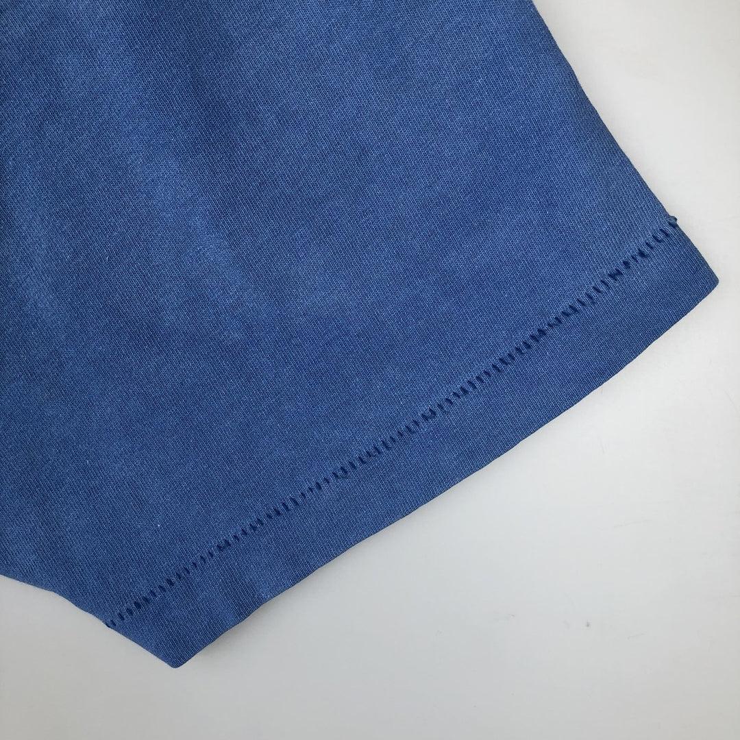 ~90'S BVD Plain T-Shirt, Made in USA, Men's Size L (Equivalent), Vintage cotton blue type Vintage Second Hand