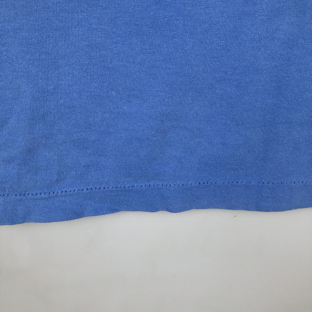 ~90'S BVD Plain T-Shirt, Made in USA, Men's Size L (Equivalent), Vintage cotton blue type Vintage Second Hand