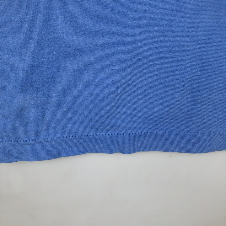 ~90'S BVD Plain T-Shirt, Made in USA, Men's Size L (Equivalent), Vintage cotton blue type Vintage Second Hand