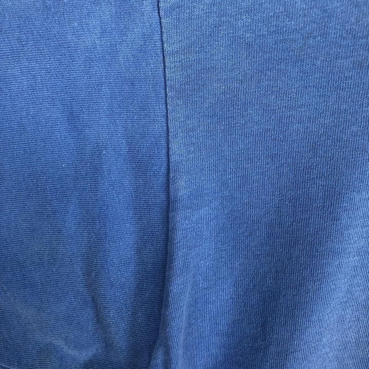 ~90'S BVD Plain T-Shirt, Made in USA, Men's Size L (Equivalent), Vintage cotton blue type Vintage Second Hand
