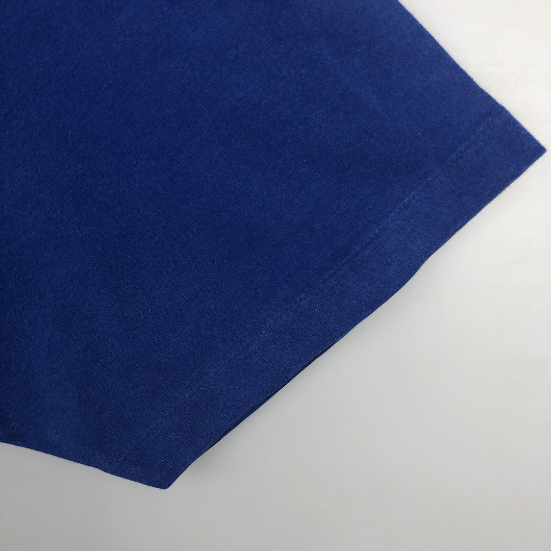 Russell plain pocket t-shirt, made in USA, men's size XL. cotton blue type Vintage Second Hand