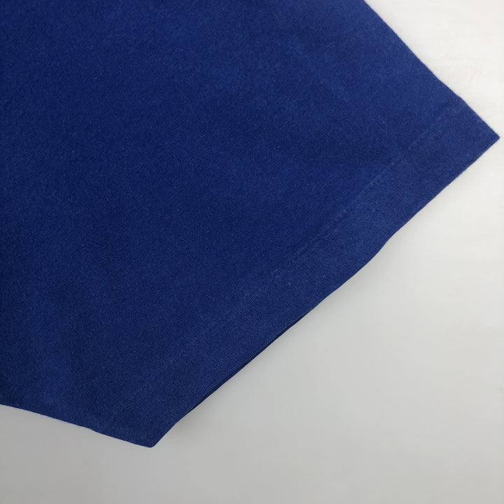 Russell plain pocket t-shirt, made in USA, men's size XL. cotton blue type Vintage Second Hand
