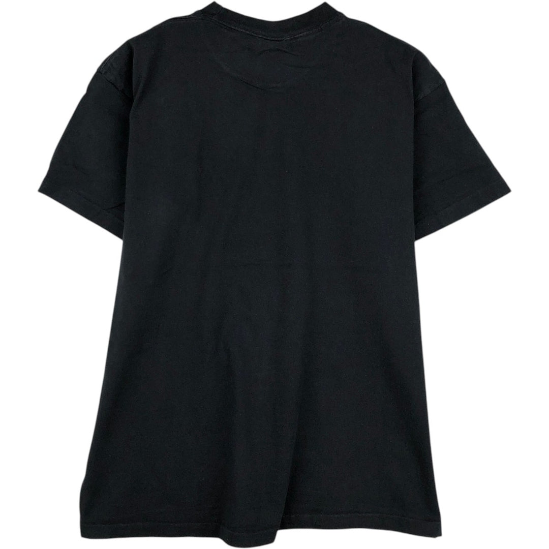 90'S Anvil message print T-shirt, men's size L (approx.), vintage. cotton black type Vintage Second Hand