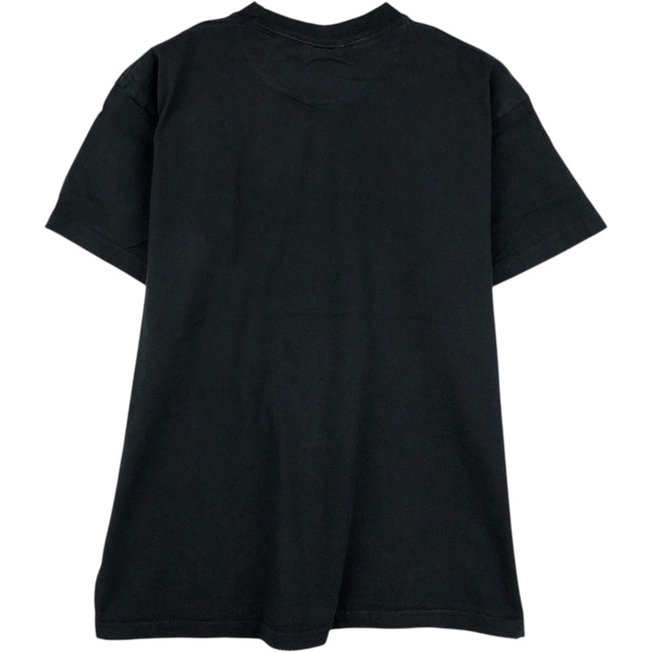 90'S Anvil message print T-shirt, men's size L (approx.), vintage. cotton black type Vintage Second Hand