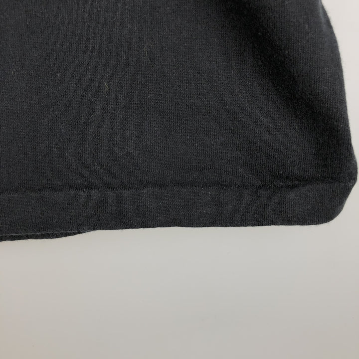 90'S Anvil message print T-shirt, men's size L (approx.), vintage. cotton black type Vintage Second Hand