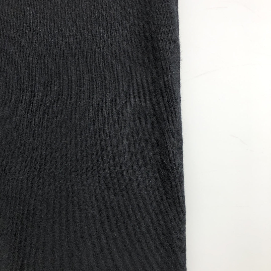 90'S Anvil message print T-shirt, men's size L (approx.), vintage. cotton black type Vintage Second Hand