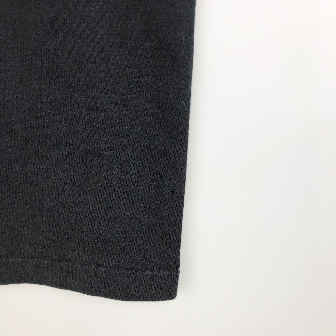 90'S Anvil message print T-shirt, men's size L (approx.), vintage. cotton black type Vintage Second Hand