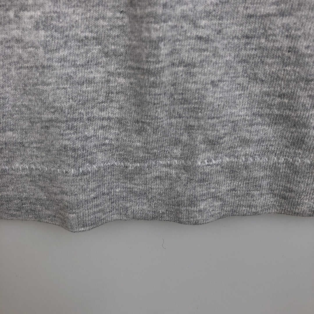 Vintage 1980'S Fruit of the Loom print T-shirt, Made in USA, Men's Size Medium cotton gray type Vintage Second Hand