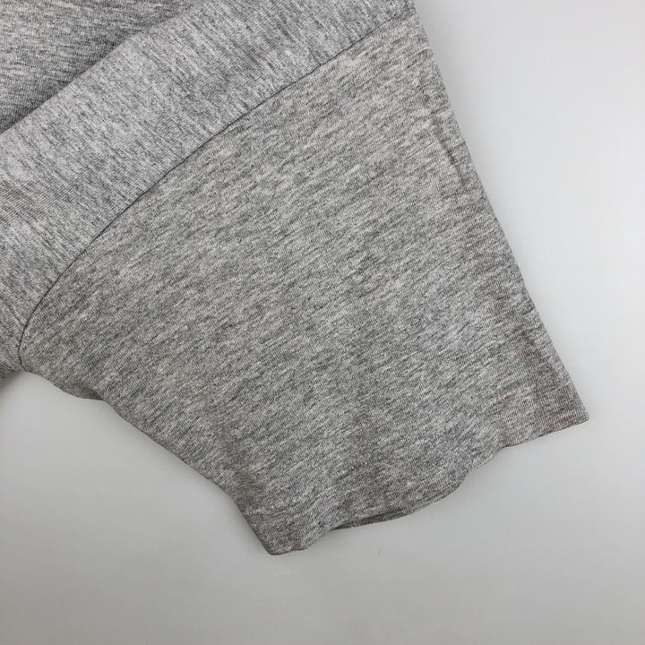 Vintage 1980'S Fruit of the Loom print T-shirt, Made in USA, Men's Size Medium cotton gray type Vintage Second Hand