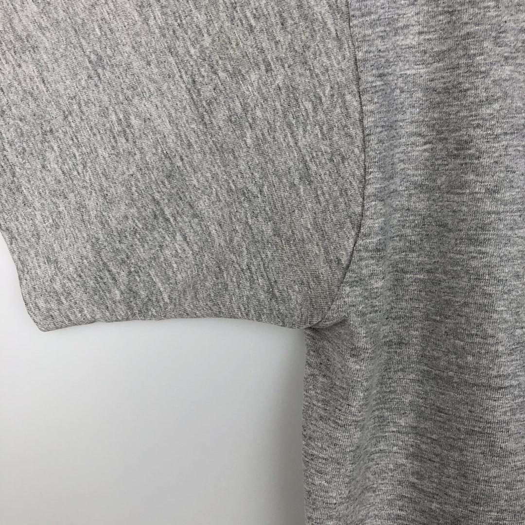 Vintage 1980'S Fruit of the Loom print T-shirt, Made in USA, Men's Size Medium cotton gray type Vintage Second Hand