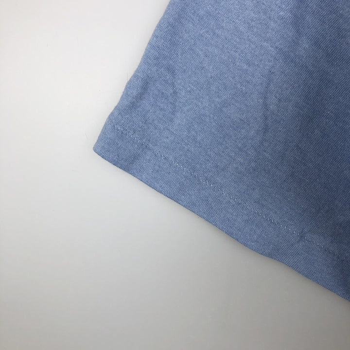 Vintage 80s-90'S Jerzees Printed T-Shirt, Made in USA, Men's XL cotton Blue type light blue Vintage Second Hand