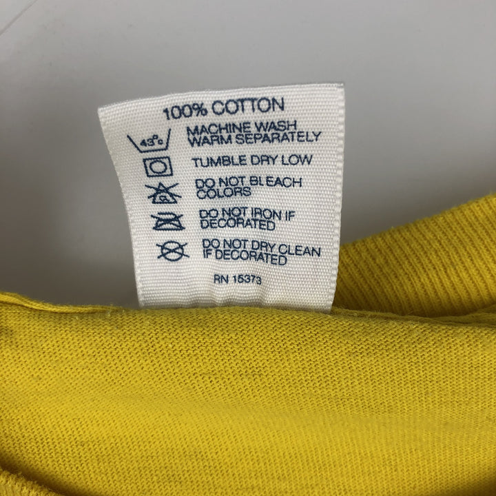 90'S Delta Cheerios Advertising T-Shirt, Made in USA, Men's XL equivalent, Vintage cotton yellow type Vintage Second Hand