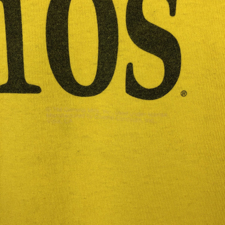 90'S Delta Cheerios Advertising T-Shirt, Made in USA, Men's XL equivalent, Vintage cotton yellow type Vintage Second Hand