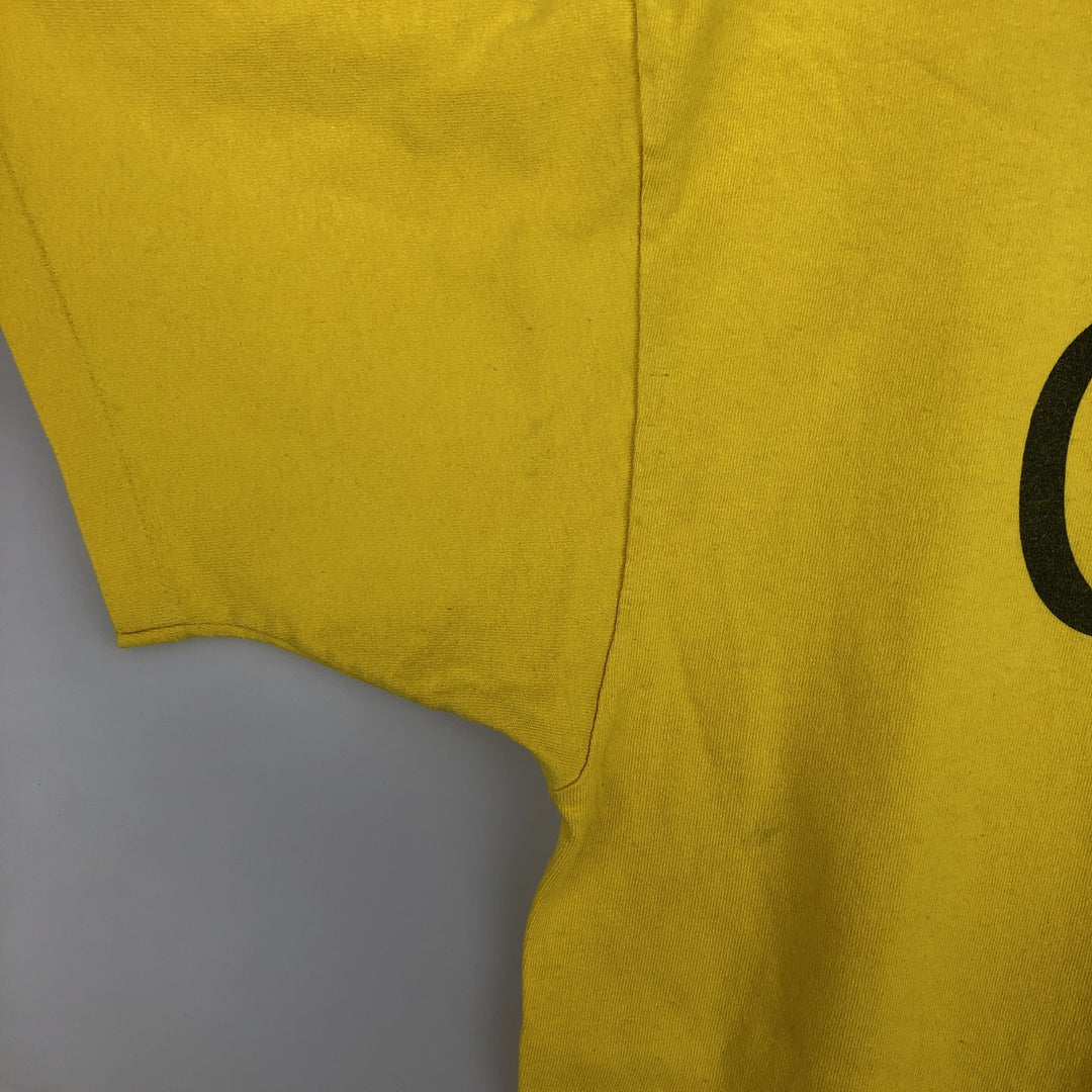 90'S Delta Cheerios Advertising T-Shirt, Made in USA, Men's XL equivalent, Vintage cotton yellow type Vintage Second Hand