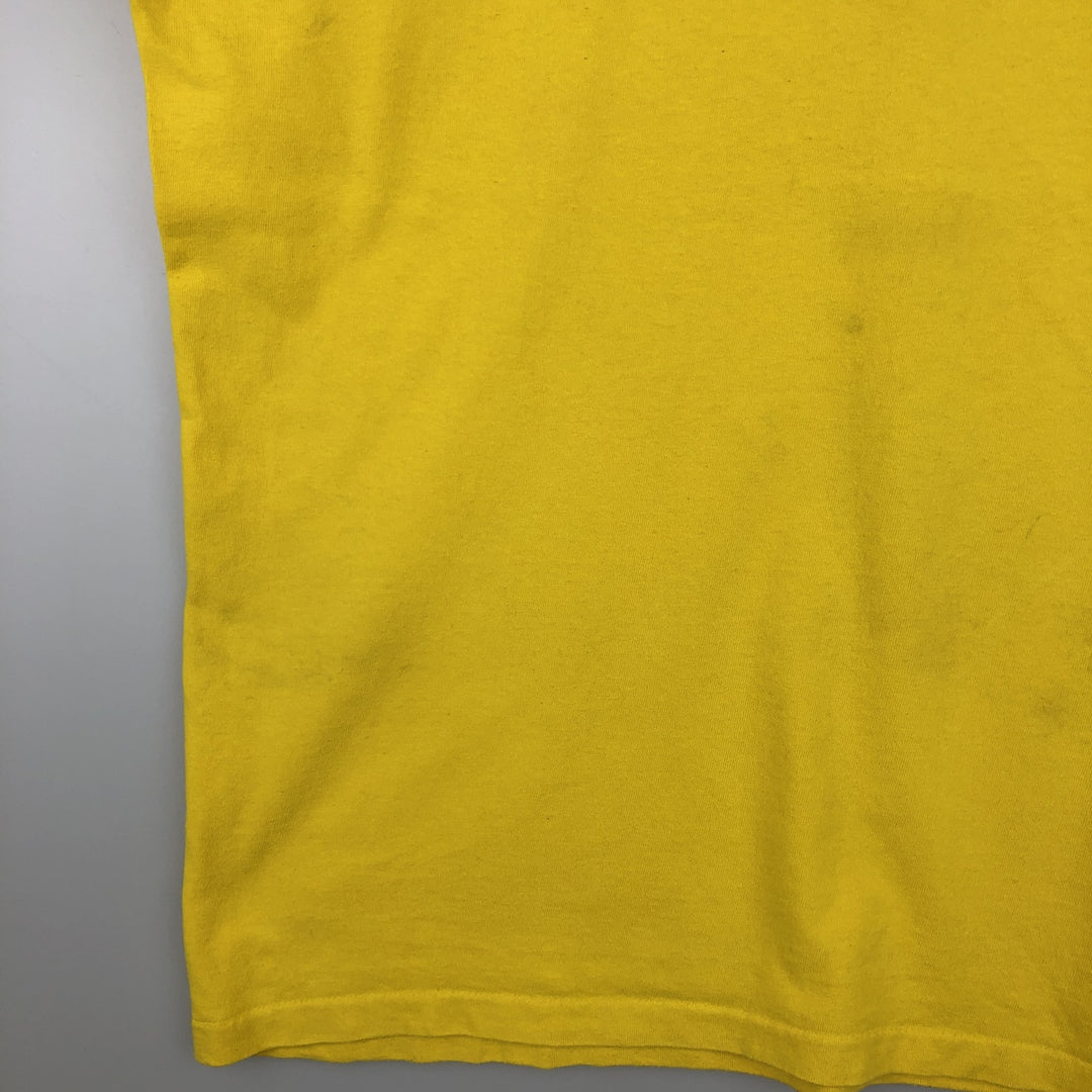 90'S Delta Cheerios Advertising T-Shirt, Made in USA, Men's XL equivalent, Vintage cotton yellow type Vintage Second Hand