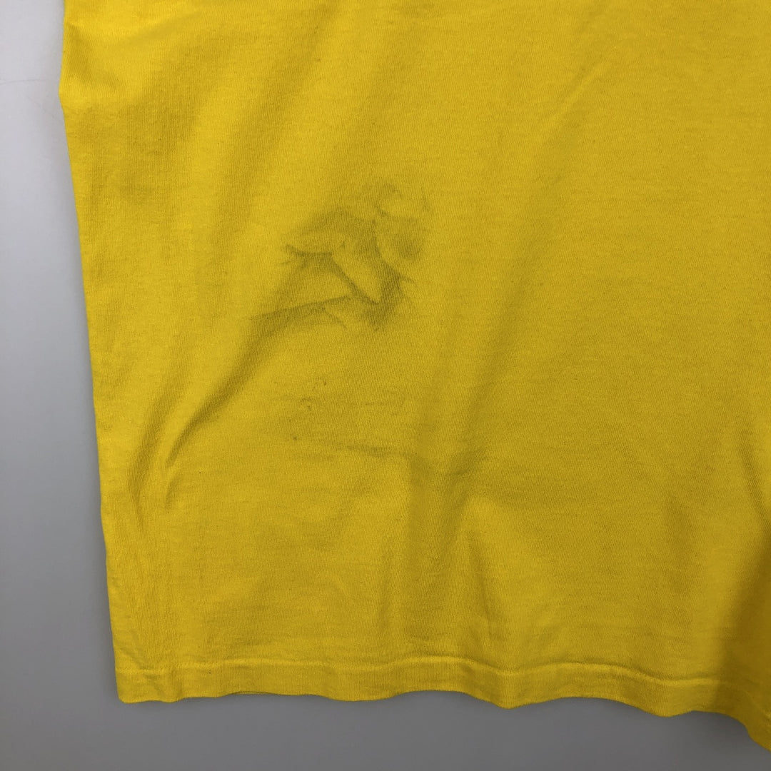 90'S Delta Cheerios Advertising T-Shirt, Made in USA, Men's XL equivalent, Vintage cotton yellow type Vintage Second Hand