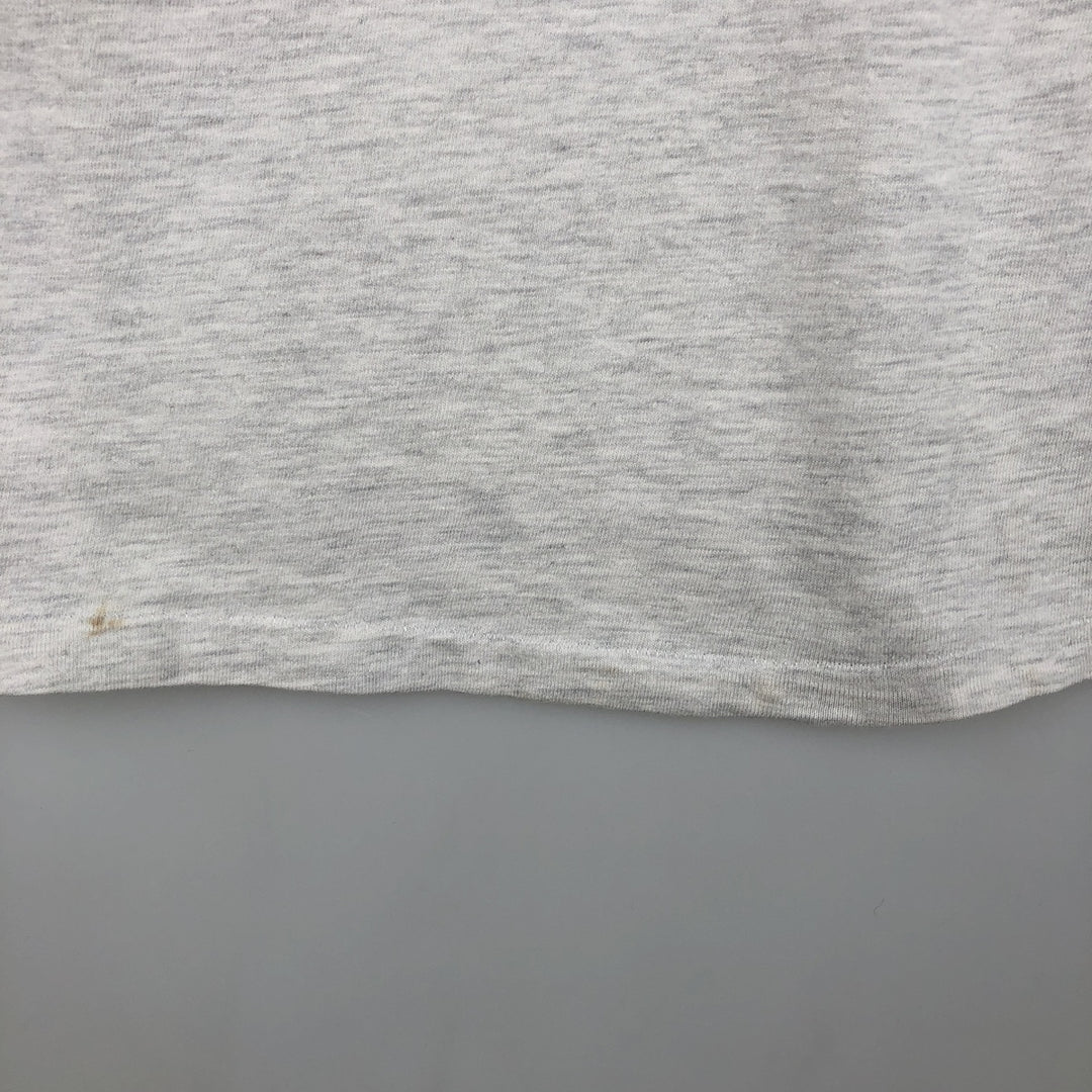 90'S Hanes BEEFY-T Dog Print T-Shirt, Made in USA, Men's Size L (approx.), Vintage cotton gray type Vintage Second Hand
