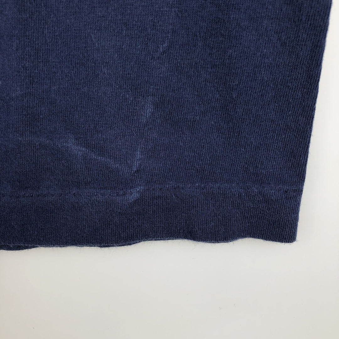 Fruit of the Loom SCREEN STARS sheep print T-shirt, men's size XL equivalent, vintage. cotton navy blue type Vintage Second Hand