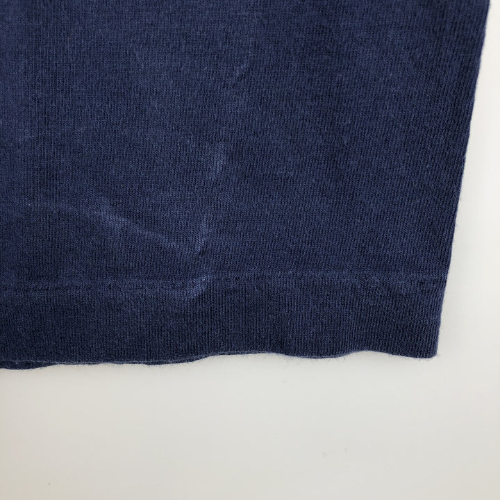 Fruit of the Loom SCREEN STARS sheep print T-shirt, men's size XL equivalent, vintage. cotton navy blue type Vintage Second Hand