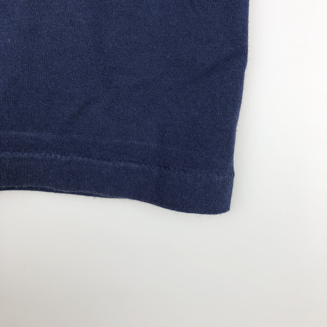 Fruit of the Loom SCREEN STARS sheep print T-shirt, men's size XL equivalent, vintage. cotton navy blue type Vintage Second Hand