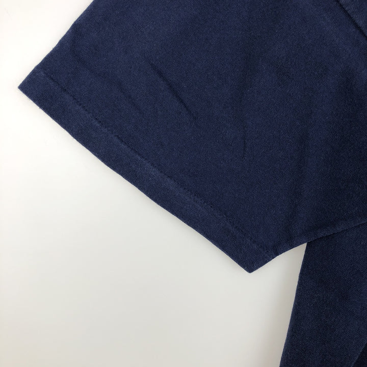 Fruit of the Loom SCREEN STARS sheep print T-shirt, men's size XL equivalent, vintage. cotton navy blue type Vintage Second Hand