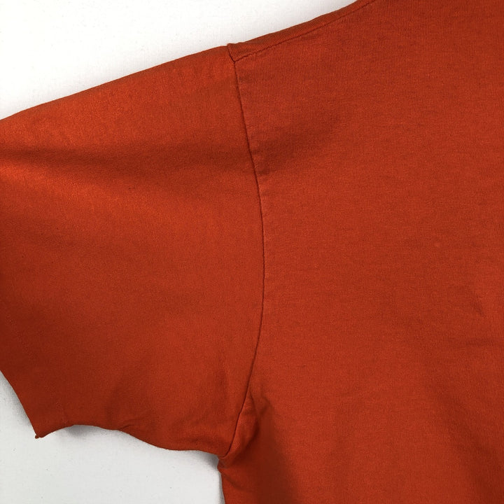 90'S Anvil Printed T-shirt Made in USA Men's XL Vintage cotton orange type Vintage Second Hand