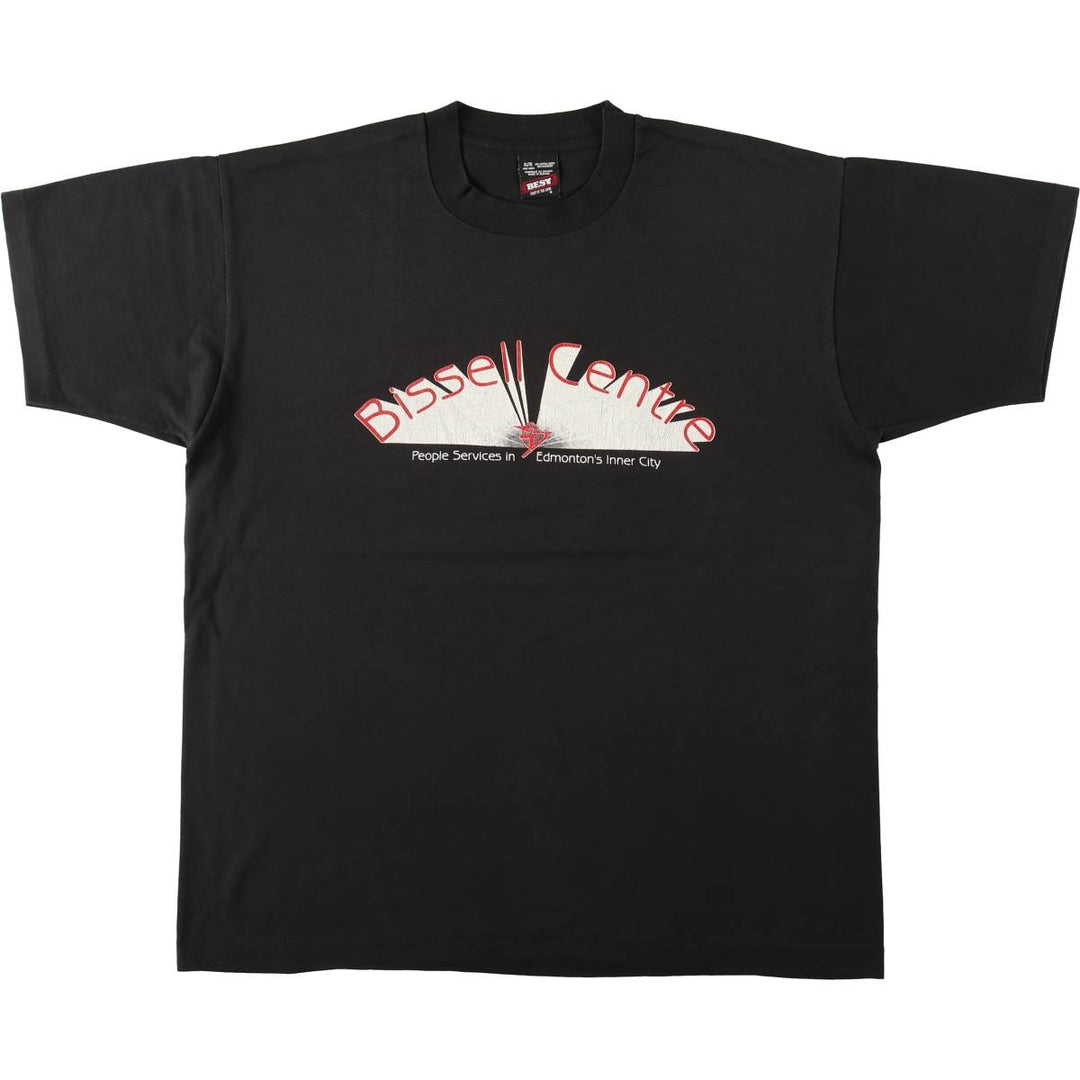 90'S Fruit of the Loom Best Print T-Shirt, Made in Canada, Men's XL, Vintage cotton black type Vintage Second Hand