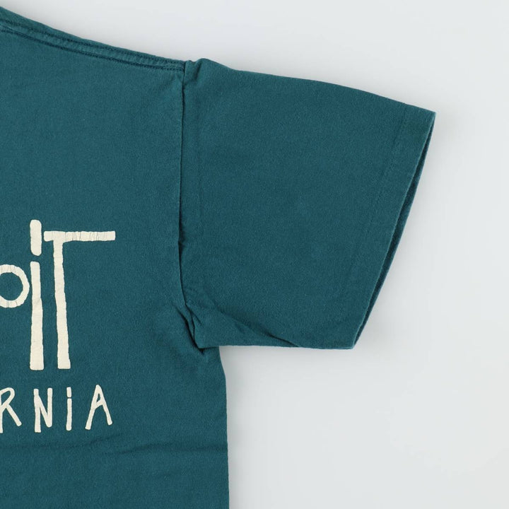 90'S ONEITA POWER-T Printed T-shirt Made in USA Men's M Vintage cotton green type Vintage Second Hand