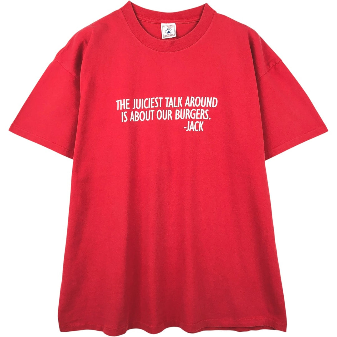 Vintage 90'S Delta DELTA Printed T-shirt, Made in USA, Men's XL cotton red type Vintage Second Hand