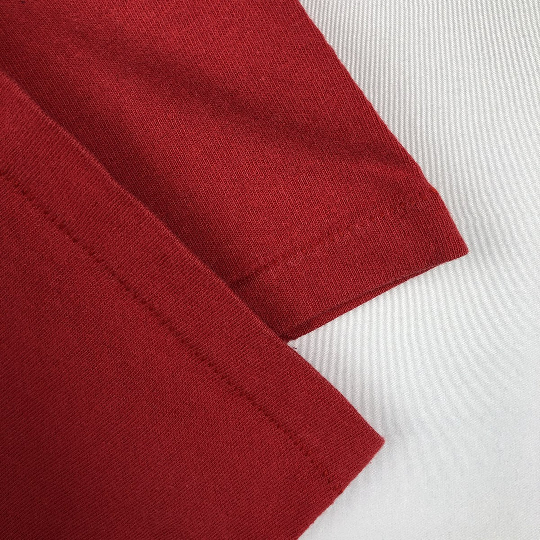 Vintage 90'S Delta DELTA Printed T-shirt, Made in USA, Men's XL cotton red type Vintage Second Hand