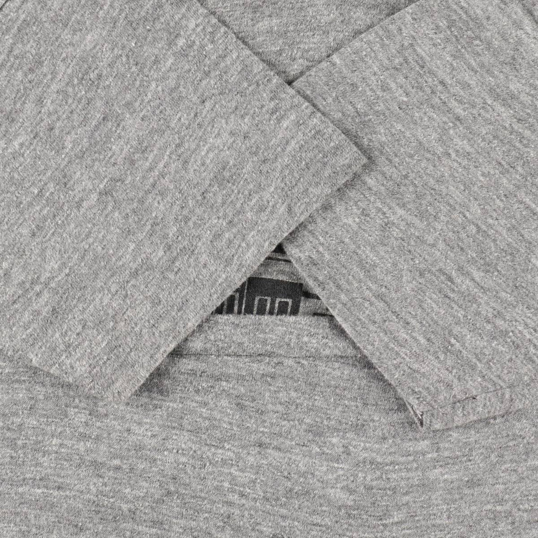 70'S Russell Print T-Shirt, Made in USA, Men's XL equivalent, Single Stitch, Vintage cotton gray type Vintage Second Hand