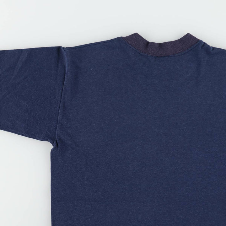 DIAMOND Print T-Shirt, Made in USA, Men's Size M cotton navy blue type Vintage Second Hand