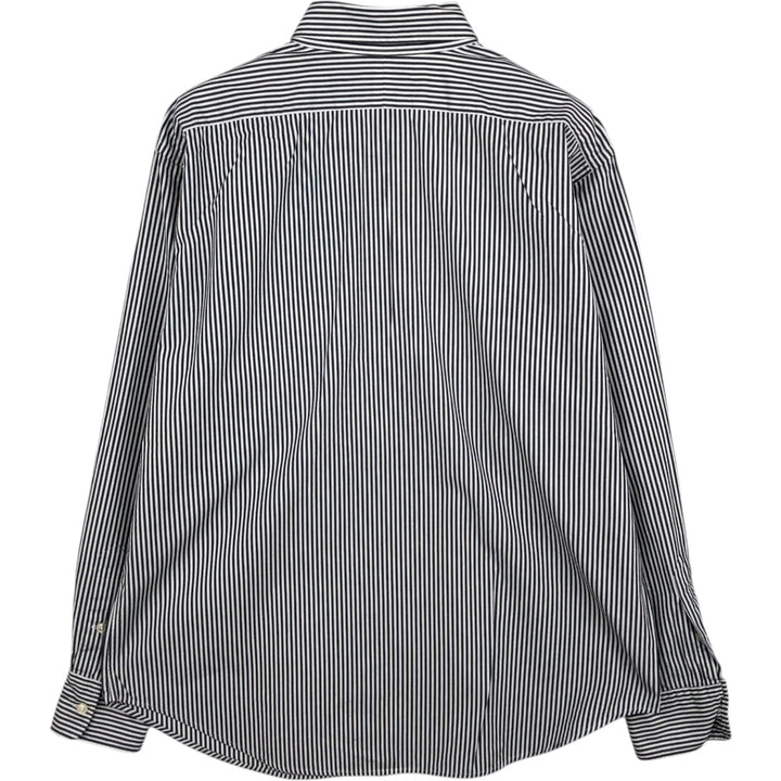Ralph Lauren RALPH LAUREN SPORT Long-Sleeve Striped Shirt, Women's Size L (approx.) unclear black type Vintage Second Hand