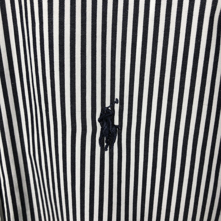 Ralph Lauren RALPH LAUREN SPORT Long-Sleeve Striped Shirt, Women's Size L (approx.) unclear black type Vintage Second Hand