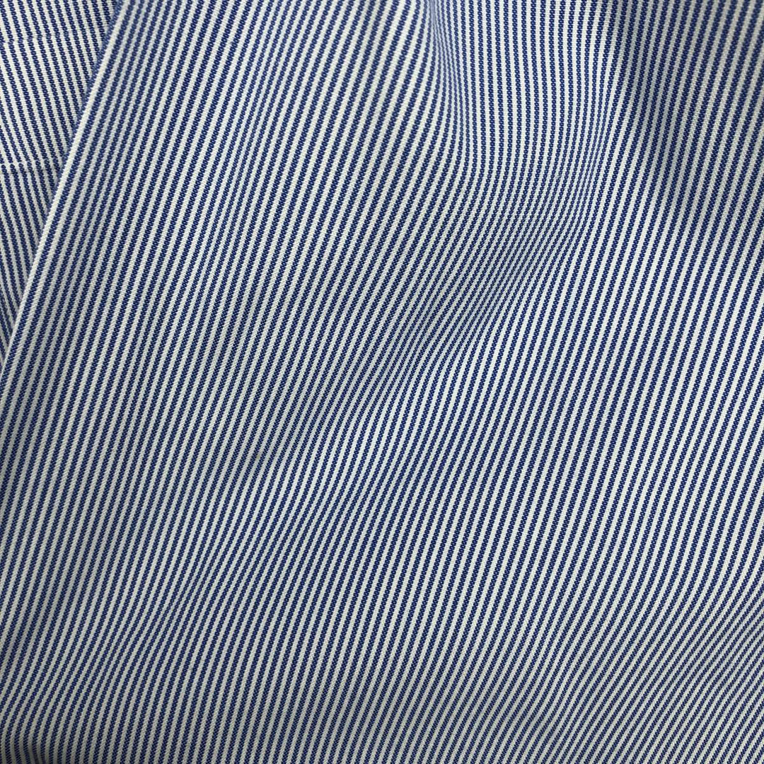 Brooks Brothers Long Sleeve Button-Down Striped Shirt Made in USA Men's Size L cotton blue type Vintage Second Hand