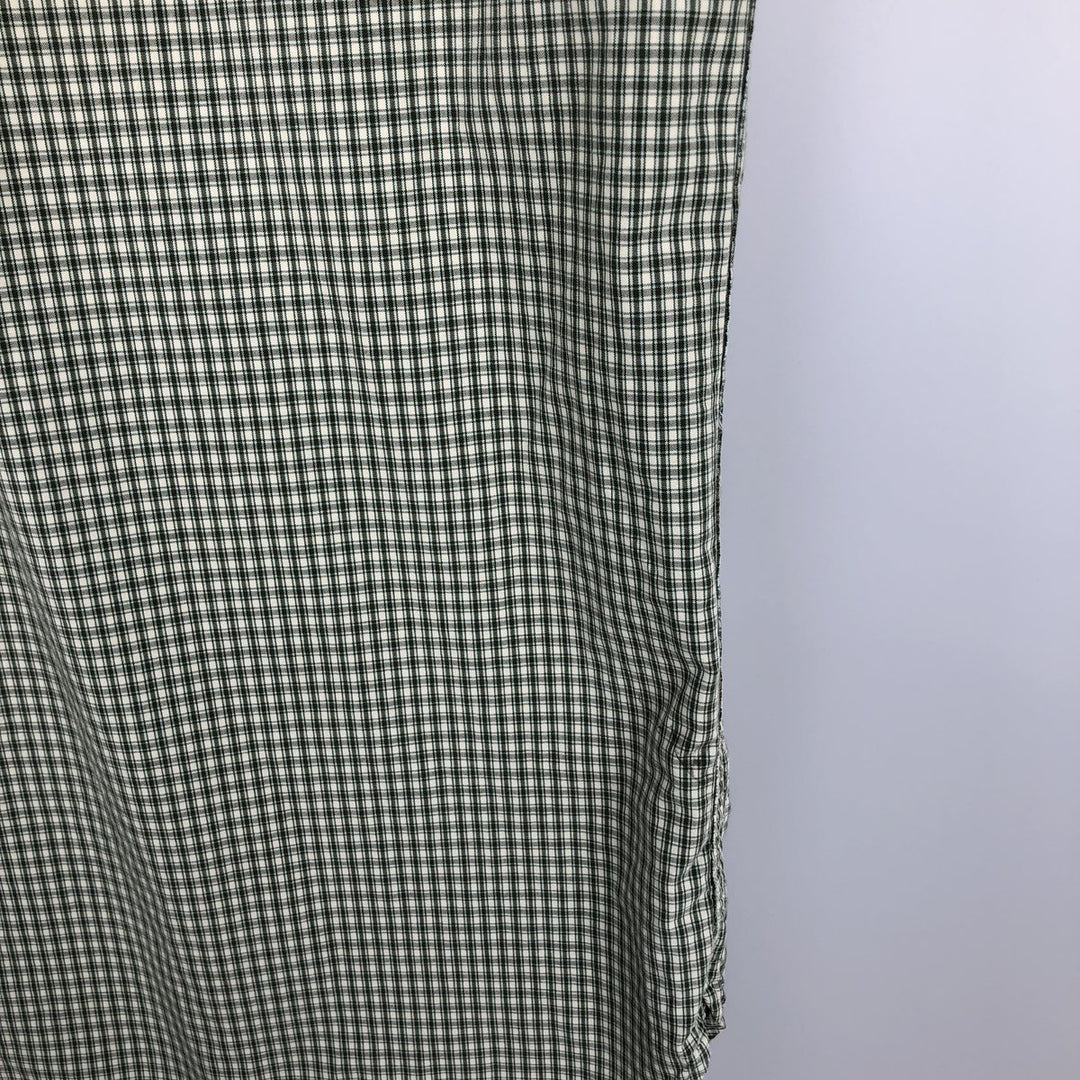 ~2000'S GAP Long-Sleeve Button-Down Check Shirt, Men's Size XL cotton Khaki type Vintage Second Hand
