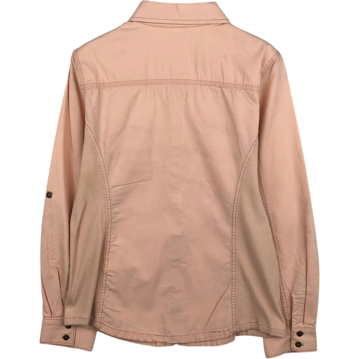 Carhartt Long-Sleeve Cotton Work Shirt, Women's Size M (approx.) cotton coral Vintage Second Hand