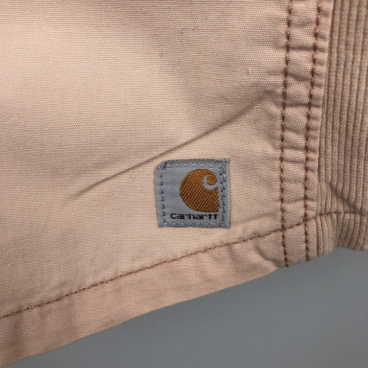 Carhartt Long-Sleeve Cotton Work Shirt, Women's Size M (approx.) cotton coral Vintage Second Hand