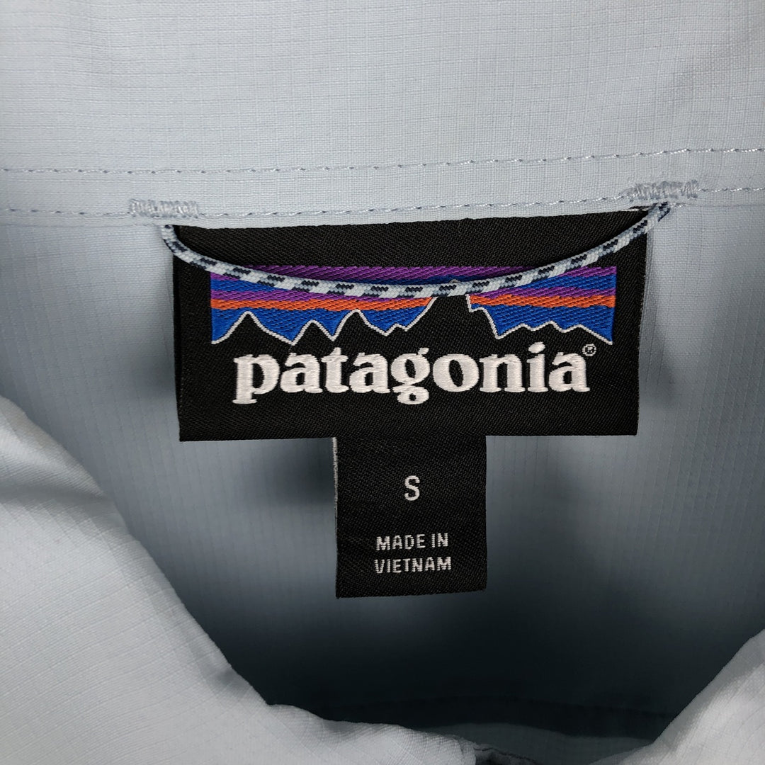 Patagonia Ripstop Short-Sleeve Button-Down Shirt, Men's Size S (approx.) unclear Blue type light blue Vintage Second Hand