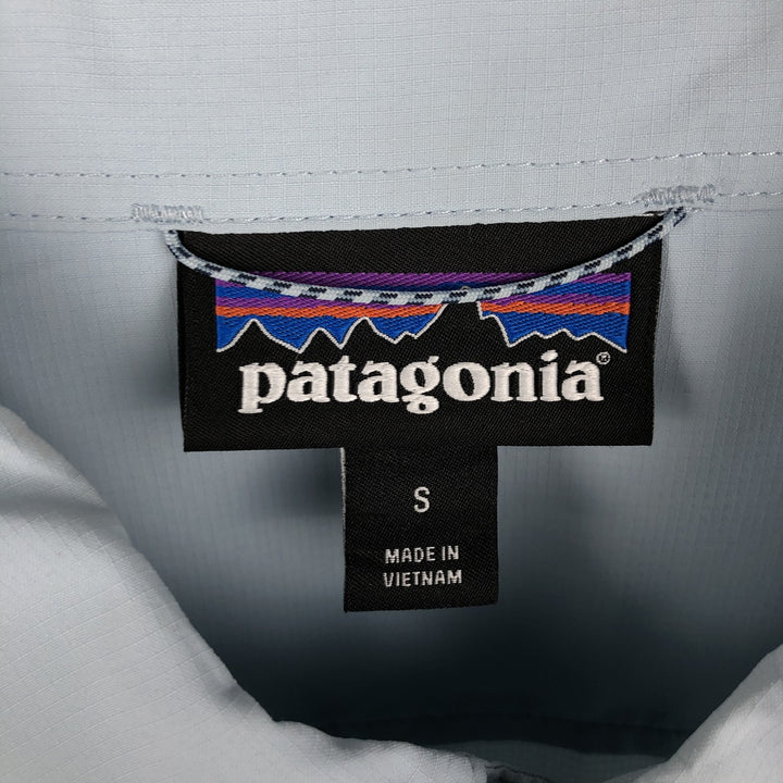 Patagonia Ripstop Short-Sleeve Button-Down Shirt, Men's Size S (approx.) unclear Blue type light blue Vintage Second Hand