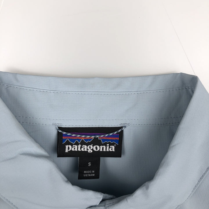Patagonia Ripstop Short-Sleeve Button-Down Shirt, Men's Size S (approx.) unclear Blue type light blue Vintage Second Hand