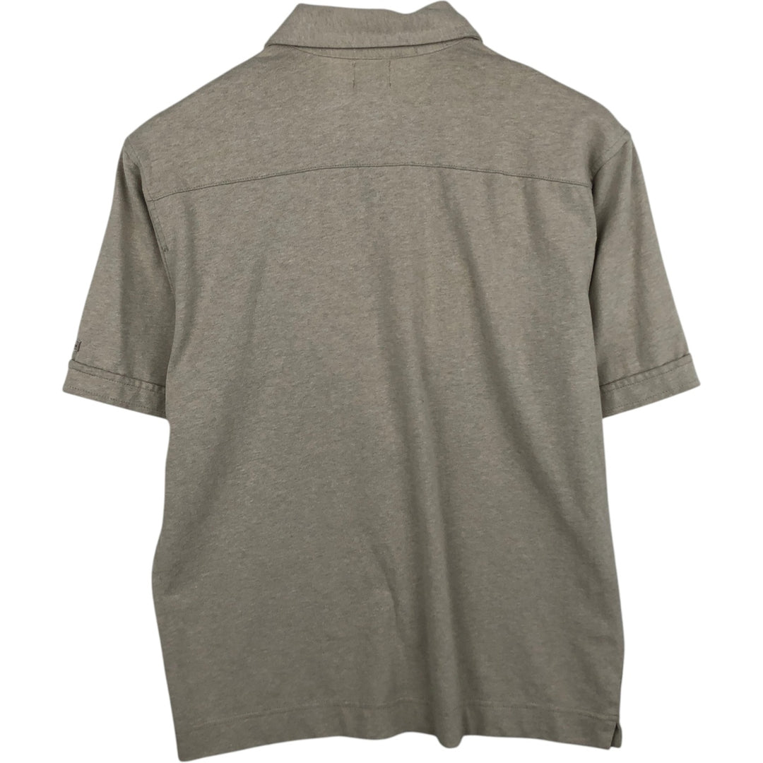 90s-00'S Calvin Klein Jeans Short-Sleeve Cotton Box Shirt, Men's Size M (approx.), Vintage cotton Khaki type sage green Vintage Second Hand