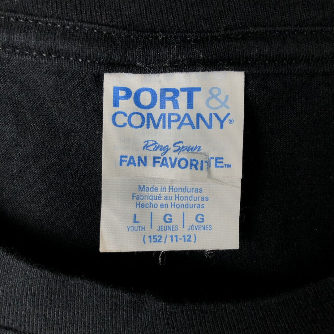 PORT & COMPANY KISS Band T-shirt (Women's size L equivalent) cotton black type Vintage Second Hand