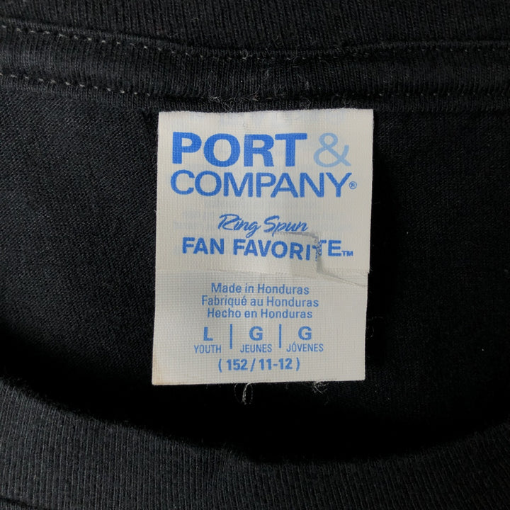 PORT & COMPANY KISS Band T-shirt (Women's size L equivalent) cotton black type Vintage Second Hand