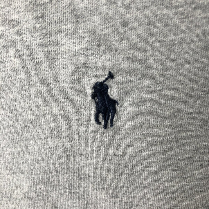 Ralph Lauren POLO RALPH LAUREN short-sleeved one-point logo T-shirt, women's size L cotton gray type Vintage Second Hand