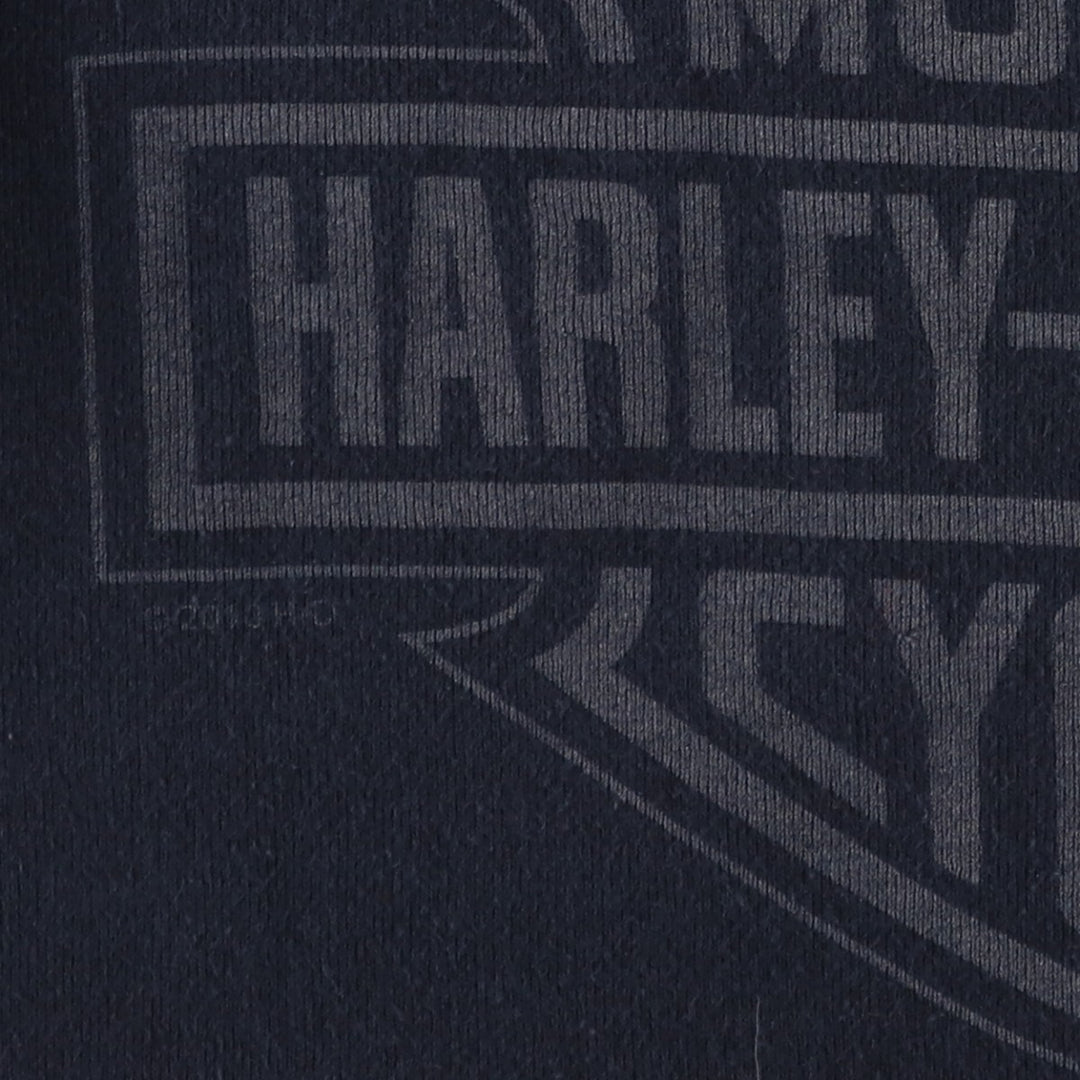 Harley-Davidson Motorcycle Bike T-shirt for women (S size) unclear black type Vintage Second Hand
