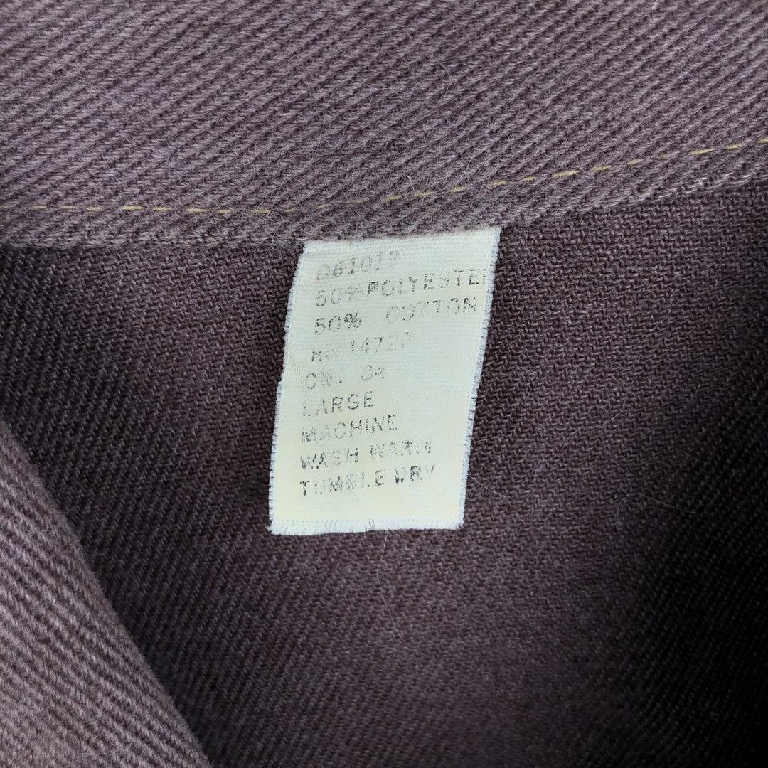 Shirt jacket, women's size L polyester purple type Vintage Second Hand